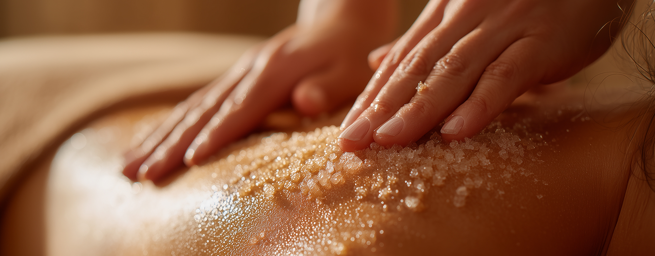 Massage gommage dos