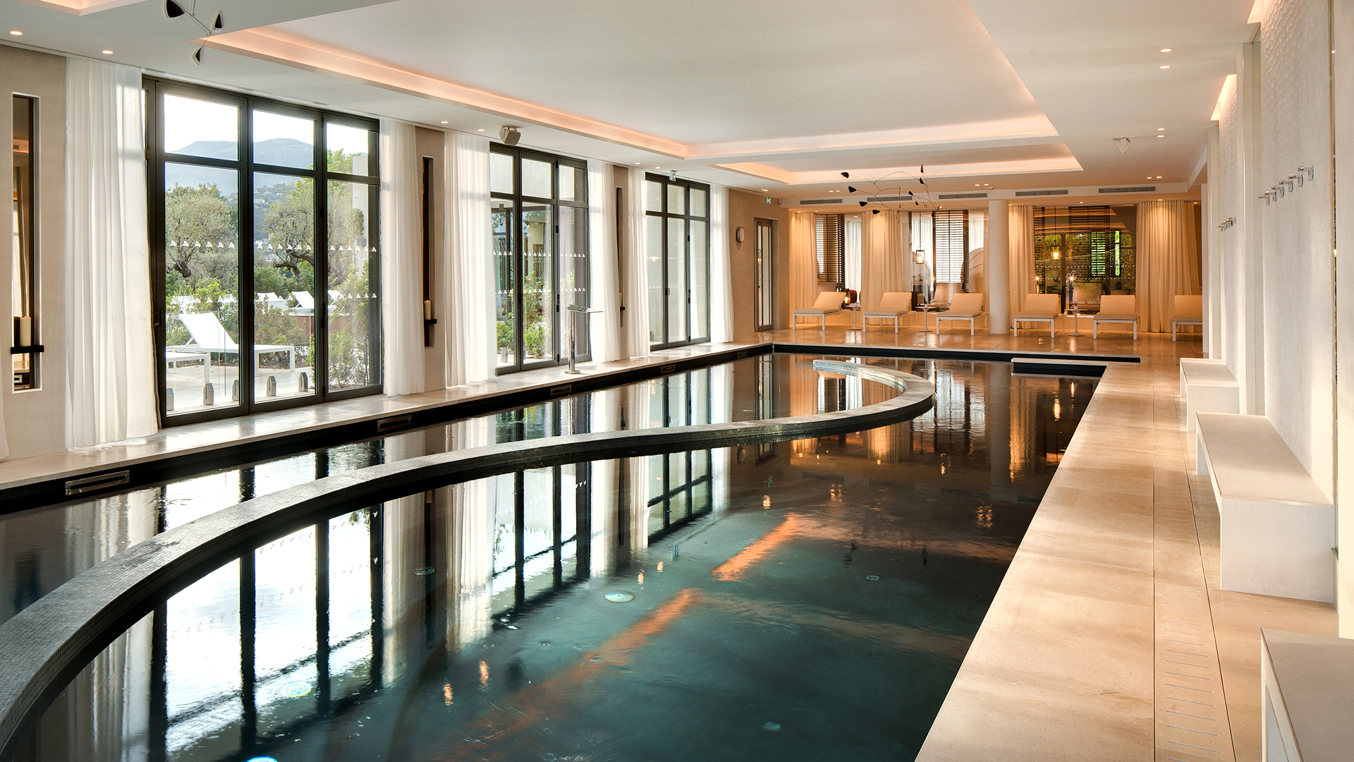 Hauptbecken des Spas